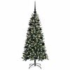 vidaXL Kunstkerstboom met 150 LED Groen 120 cm PVC en Plastic en Staal