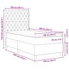 vidaXL Boxspringbed met matras met hoofdeinde Roze 100 x 200 cm Stof