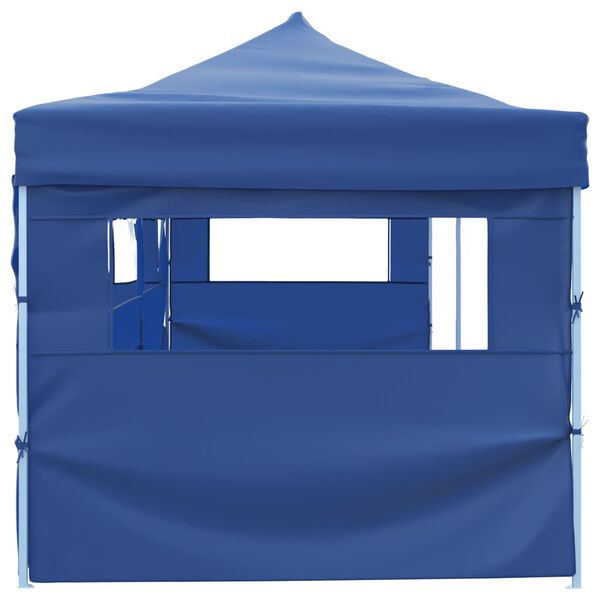 vidaXL Vouwtent pop-up met 5 zijwanden 3x9 m blauw