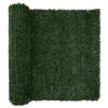 vidaXL Kunstmatige omheining Donkergroen 1,5 x 4 m PVC en staal