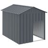 vidaXL Hondenhok met dak 117x153x123 cm gegalvaniseerd staal antraciet