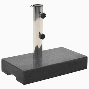 vidaXL Parasolvoet rechthoekig 25 kg graniet zwart
