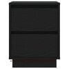 vidaXL Nachtkastje 2 pcs Zwart Eiken 39 x 34,5 x 50 cm Bewerkt hout