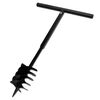 vidaXL Grondboor met handvat en schroefkop 180 mm (zwart)