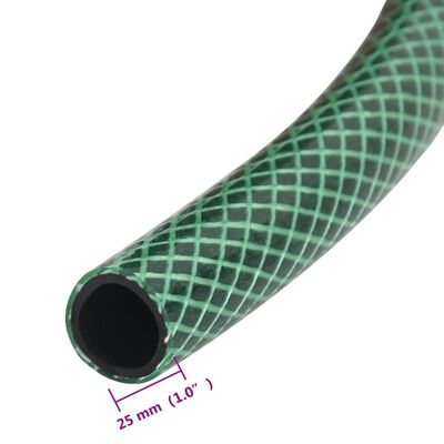 vidaXL Tuinslang 1'' 50 m PVC groen