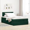 vidaXL Ottoman bed met matras 120x200cm fluweel donkergroen