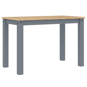 vidaXL Eettafel PANAMA 112x60x75 cm massief grenenhout grijs