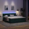 vidaXL Ottoman bed met matrassen en LED's 160x200cm fluweel
