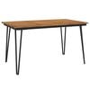 vidaXL Tuintafel met haarspeldpoten 140x80x75 cm massief acaciahout