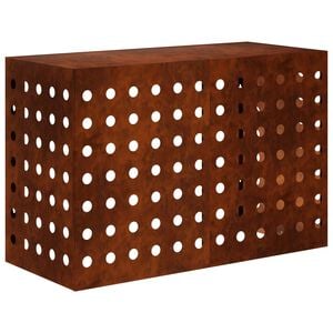 vidaXL Airconditioner hoes Roestkleurig 90 x 40 x 60 cm weervast staal