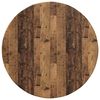 vidaXL Tafelblad &Oslash; 50 x 1,5 cm Rond Bewerkt hout Oud hout