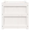 vidaXL Plantenbak 50x50x50 cm massief grenenhout wit