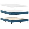 vidaXL Boxspringbed met matras Donkerblauw 160 x 200 cm Fluweel