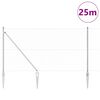 vidaXL Afrasteringspaal Zilver 25 x 1,4 m (25 mm gaas) Staal
