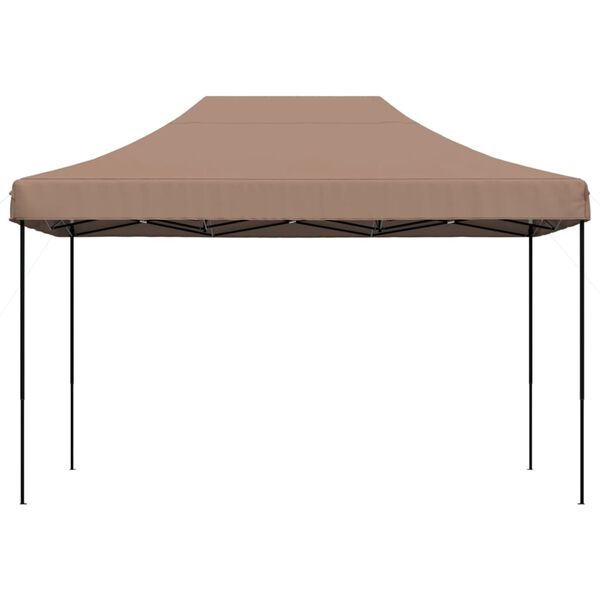 vidaXL Partytent inklapbaar pop-up 410x279x315 cm bruin