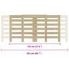 vidaXL Radiatorombouw 205x21,5x83,5 cm bewerkt hout sonoma eikenkleur