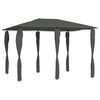 vidaXL Prieel met paalhoezen 160 g/m&sup2; 3x4x2,6 m antracietkleurig