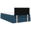 vidaXL Ottoman bed met matras 120x200cm fluweel donkerblauw
