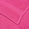 vidaXL Badhanddoeken FROGN 10 st 100x150 cm 360 g/m&sup2; roze