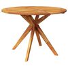 vidaXL Tuintafel 110x110x75 cm massief acaciahout