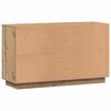 vidaXL Dressoir Artisan Eikenhout 102x35x55 cm Bewerkt Hout