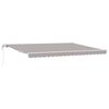 vidaXL Uitschuifbare luifel Lichtgrijs 450 &times; 300 cm Stof en Aluminium