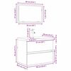 vidaXL Badkamermeubelset met lade 3 pcs Oud Hout Bewerkt hout