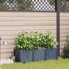 vidaXL Tuin Bloempot 3 pcs Grijs 120 x 40 x 37,5 cm Kunststof