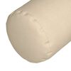vidaXL Bolster Kussens 2 stuks Crème Ø 15 x 40 cm Stof