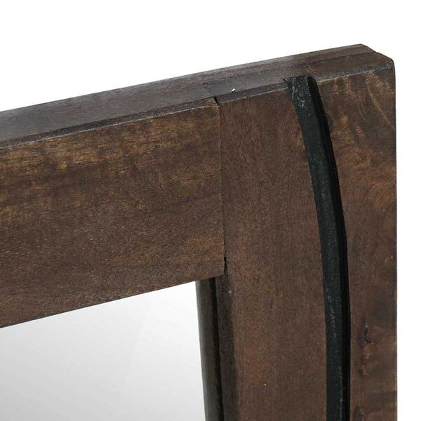 vidaXL Badkamer Spiegel Wandgemonteerd Bruin 70 x 50 x 2,5 cm