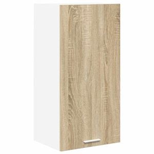 vidaXL Hangkast Sonoma Eik en Wit 40 x 31 x 80 cm Bewerkt hout