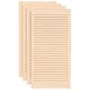vidaXL Kastdeuren met lamellen 4 st 99,3x49,4 cm massief grenenhout