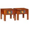 vidaXL Nachtkastje 2 st 40x40x36 cm massief acaciahout