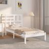 vidaXL Bedframe massief hout wit 90x200 cm