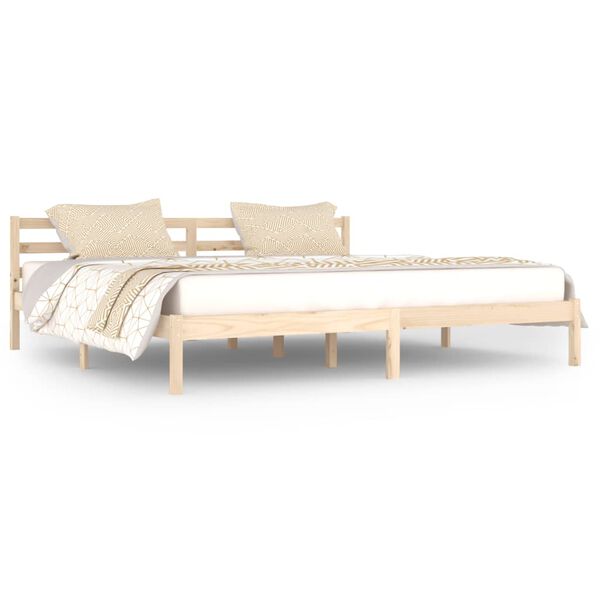 vidaXL Bedframe massief grenenhout 200x200 cm