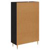 vidaXL Highboard met lade Zwart Eiken 69,5 x 31 x 115 cm