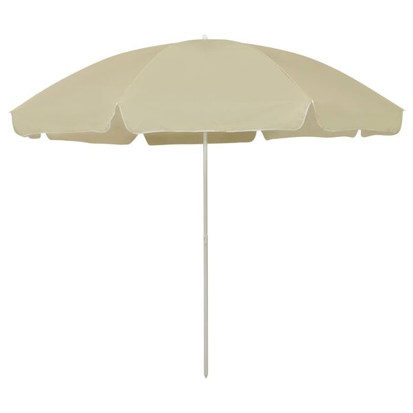 vidaXL Strandparasol 300 cm zandgeel