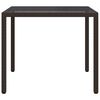 vidaXL Tuin Eettafel Bruin 90 x 90 x 75 cm Poly riet