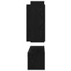 vidaXL Tv-meubelset Wandgemonteerd 4 pcs Zwart Eiken Bewerkt hout