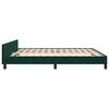 vidaXL Bedframe zonder matras 160x200 cm fluweel donkergroen