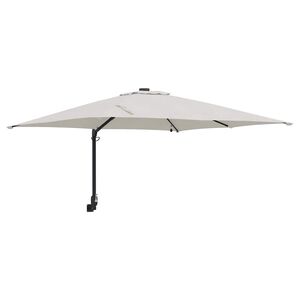 vidaXL Tuinparasol Zand 248,5 x 247,5 x 160 cm Polyester en staal