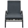 vidaXL Ligbedden met tafel poly rattan antraciet