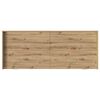 vidaXL Bedframe met hoofdeinde Artisan Eiken 100 x 200 cm Bewerkt hout