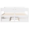 vidaXL Bedframe zonder matras massief grenenhout wit 120x200 cm