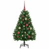 vidaXL Kunstkerstboom met 150 LED Groen 120 cm PVC en Metaal
