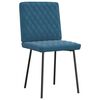 vidaXL Eetkamerstoelen 4 st fluweel blauw
