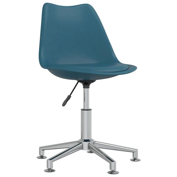 vidaXL Eetkamerstoelen draaibaar 4 st kunstleer turquoise