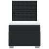 vidaXL Boxspring met matras kunstleer zwart 90x200 cm