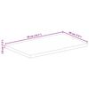 vidaXL Tafelblad rechthoekig 50x20x3,8 cm massief ruw mangohout
