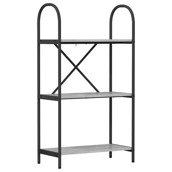 vidaXL Boekenkast Grijs Sonoma 60 x 30 x 109 cm Bewerkt hout